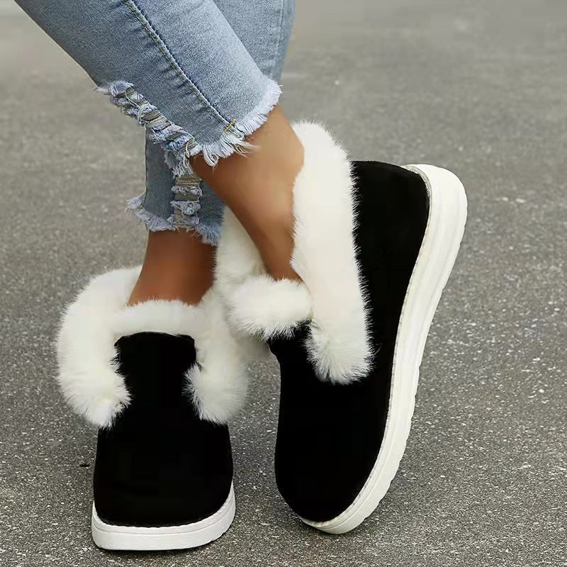 Cozy Winter Plush Ankle Women's Boots