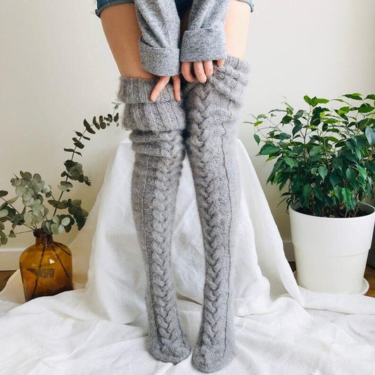 WarmKnit Over-the-Knee Winter Socks