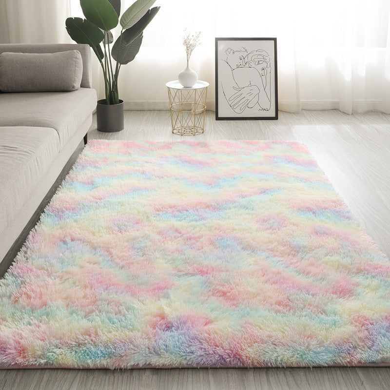 Cozy Plush Tie Dyed Floor Carpet