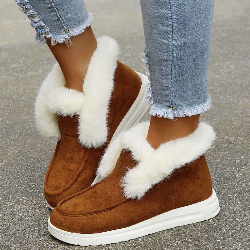 Cozy Winter Plush Ankle Women's Boots