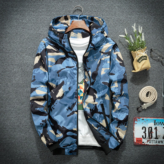 Men's Casual Camouflage Hoodie Jacket