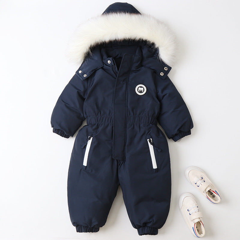 Cozy Stylish Winter Children's Jumpsuit