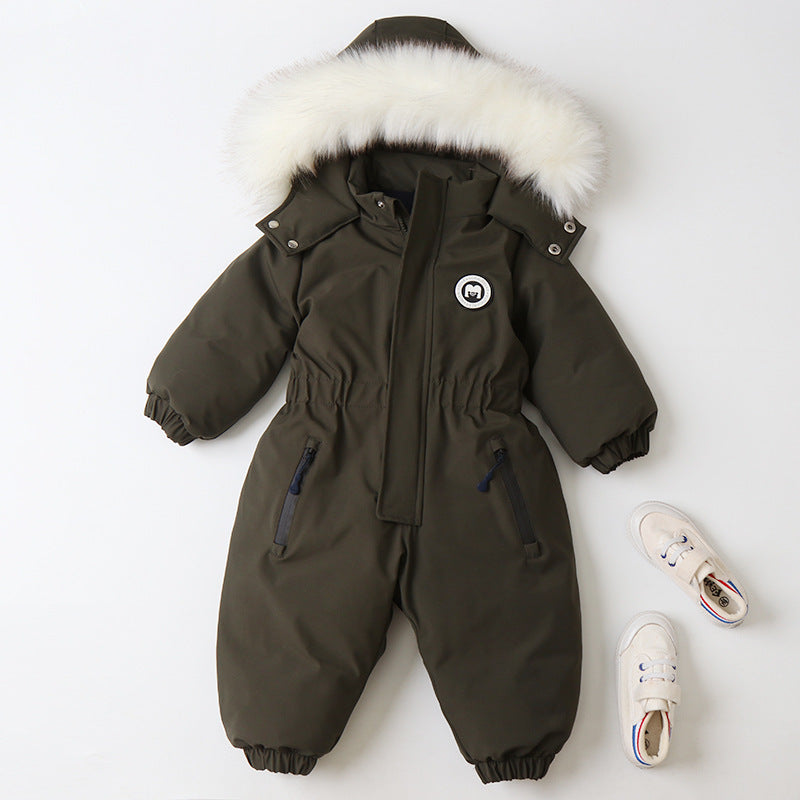 Cozy Stylish Winter Children's Jumpsuit