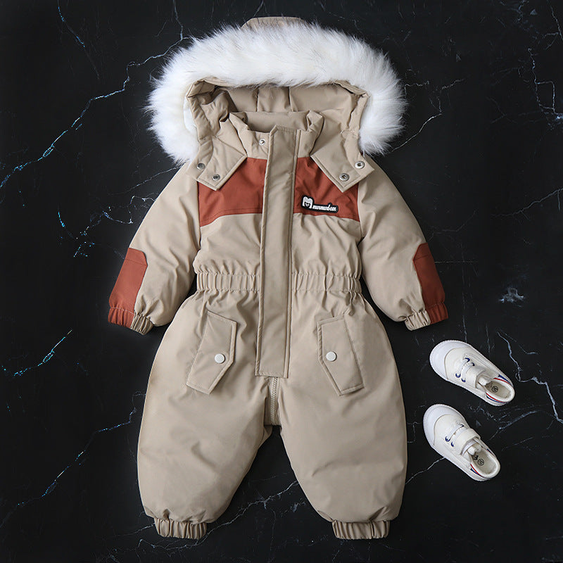 Cozy Stylish Winter Children's Jumpsuit