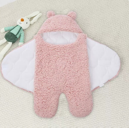 Baby Hugging Bag - Lamb Wool Swaddling Blanket for Newborns