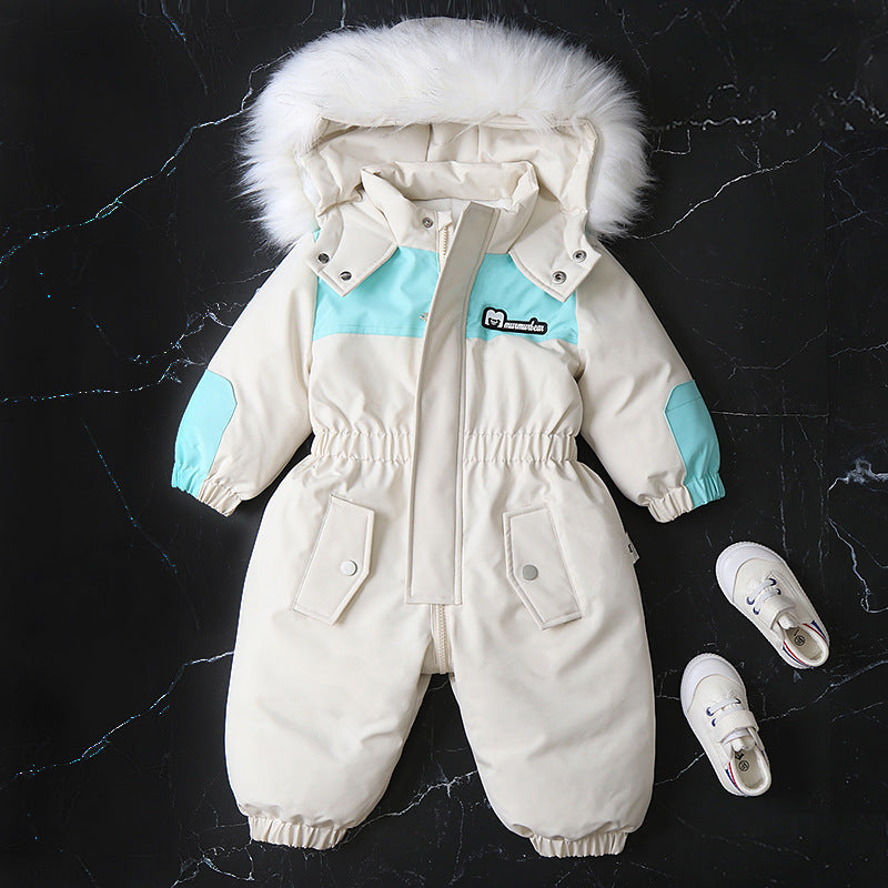 Cozy Stylish Winter Children's Jumpsuit