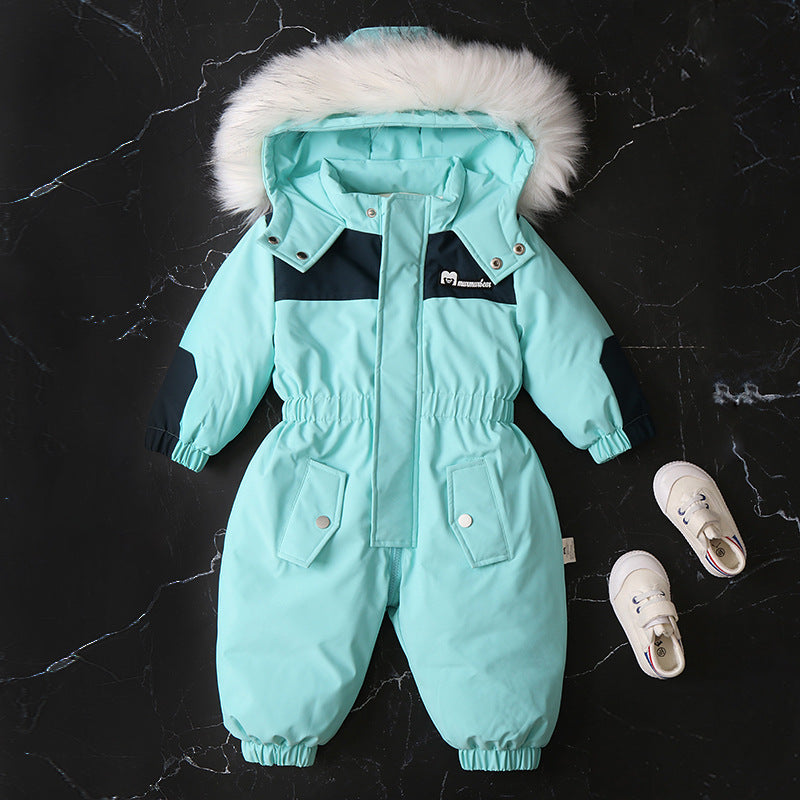 Cozy Stylish Winter Children's Jumpsuit