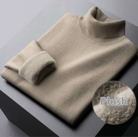 Women's Elegant Turtle Neck Winter Sweater - Thick & Warm Knitwear