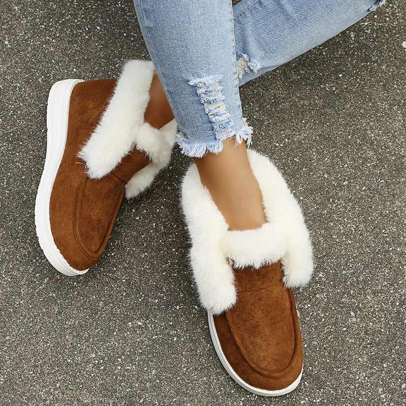 Cozy Winter Plush Ankle Women's Boots