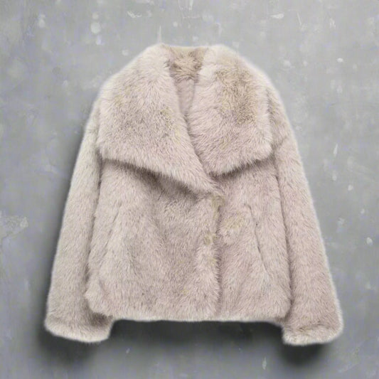 Chic Winter Plush Coat for Women